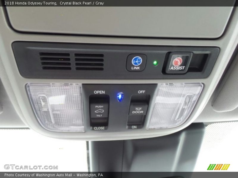 Crystal Black Pearl / Gray 2018 Honda Odyssey Touring