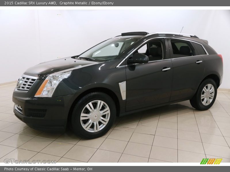 Graphite Metallic / Ebony/Ebony 2015 Cadillac SRX Luxury AWD