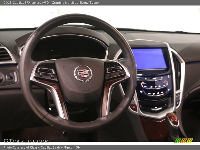 Graphite Metallic / Ebony/Ebony 2015 Cadillac SRX Luxury AWD