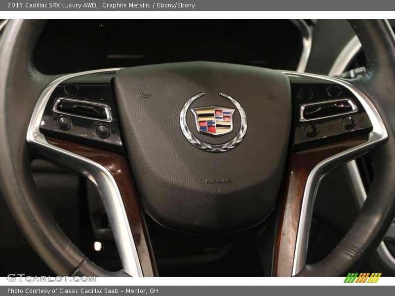 Graphite Metallic / Ebony/Ebony 2015 Cadillac SRX Luxury AWD