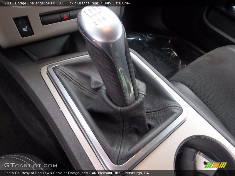 Toxic Orange Pearl / Dark Slate Gray 2011 Dodge Challenger SRT8 392