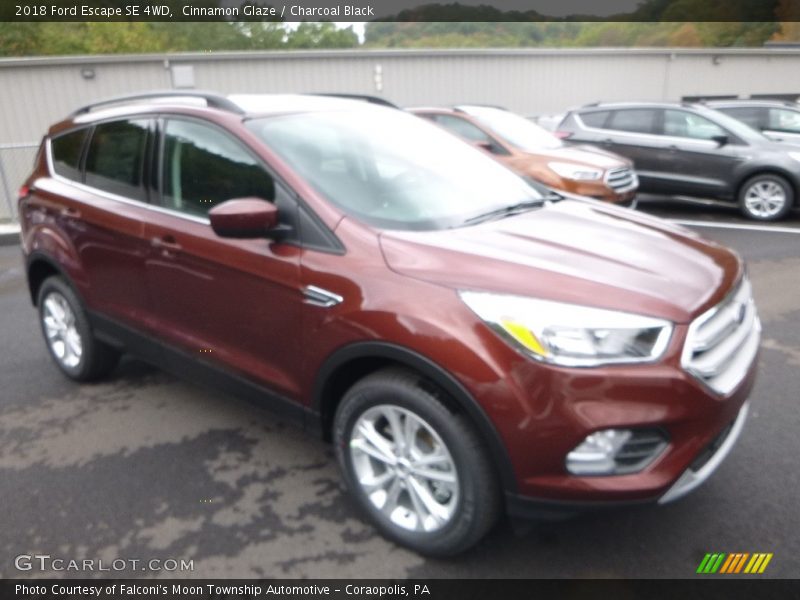Cinnamon Glaze / Charcoal Black 2018 Ford Escape SE 4WD