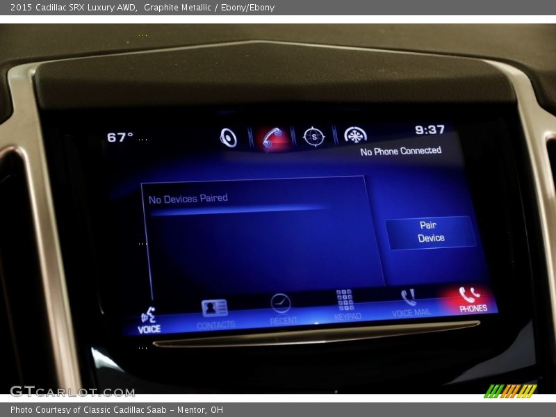 Graphite Metallic / Ebony/Ebony 2015 Cadillac SRX Luxury AWD