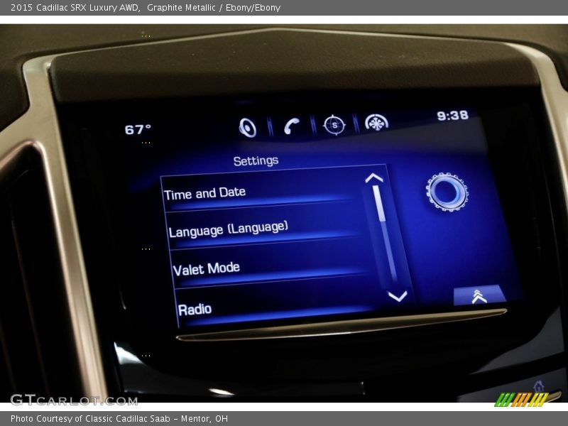 Graphite Metallic / Ebony/Ebony 2015 Cadillac SRX Luxury AWD
