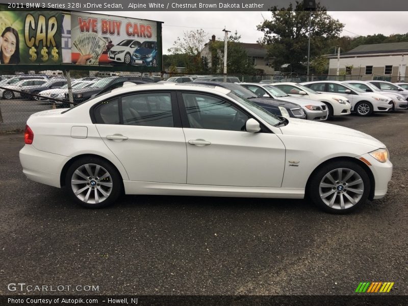 Alpine White / Chestnut Brown Dakota Leather 2011 BMW 3 Series 328i xDrive Sedan