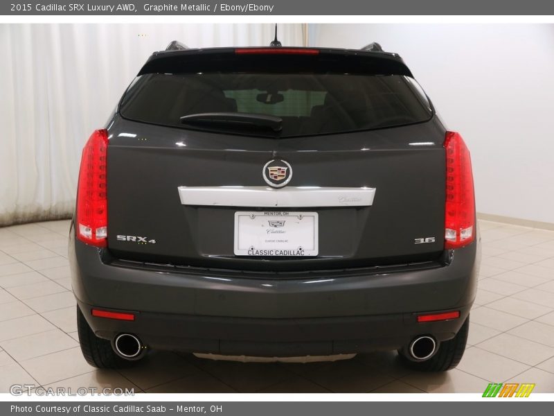Graphite Metallic / Ebony/Ebony 2015 Cadillac SRX Luxury AWD