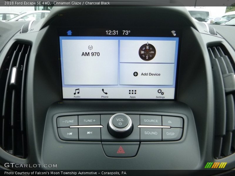 Cinnamon Glaze / Charcoal Black 2018 Ford Escape SE 4WD