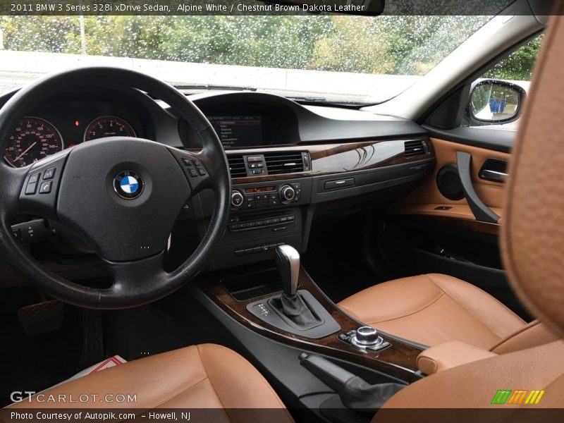 Alpine White / Chestnut Brown Dakota Leather 2011 BMW 3 Series 328i xDrive Sedan
