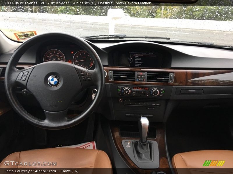 Alpine White / Chestnut Brown Dakota Leather 2011 BMW 3 Series 328i xDrive Sedan