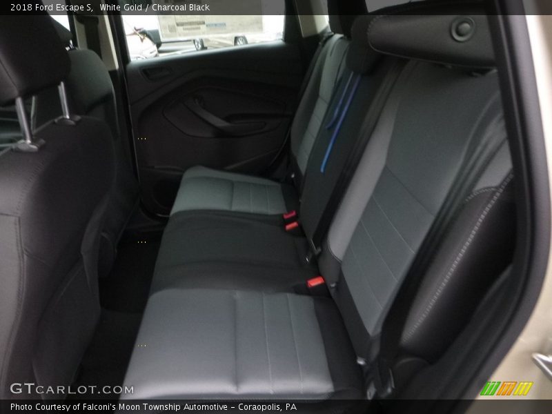 White Gold / Charcoal Black 2018 Ford Escape S