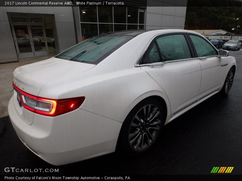 White Platinum / Terracotta 2017 Lincoln Continental Reserve AWD