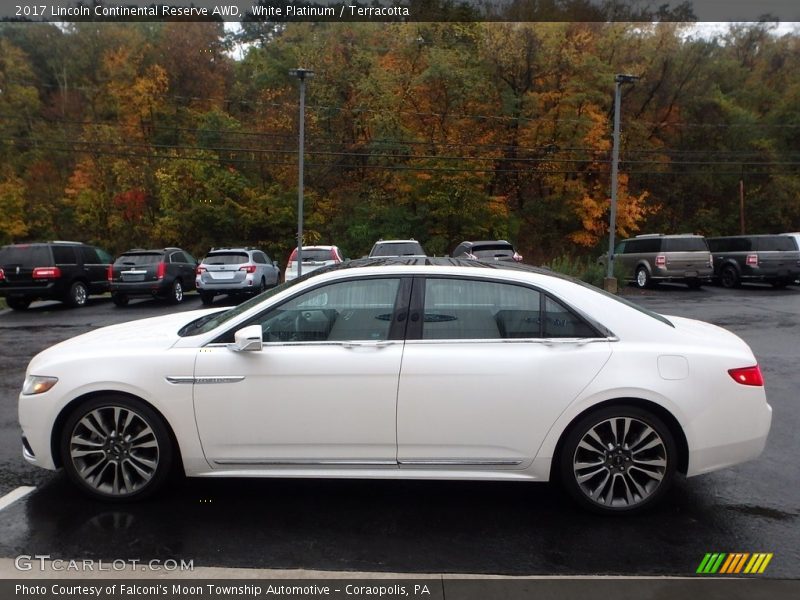 White Platinum / Terracotta 2017 Lincoln Continental Reserve AWD