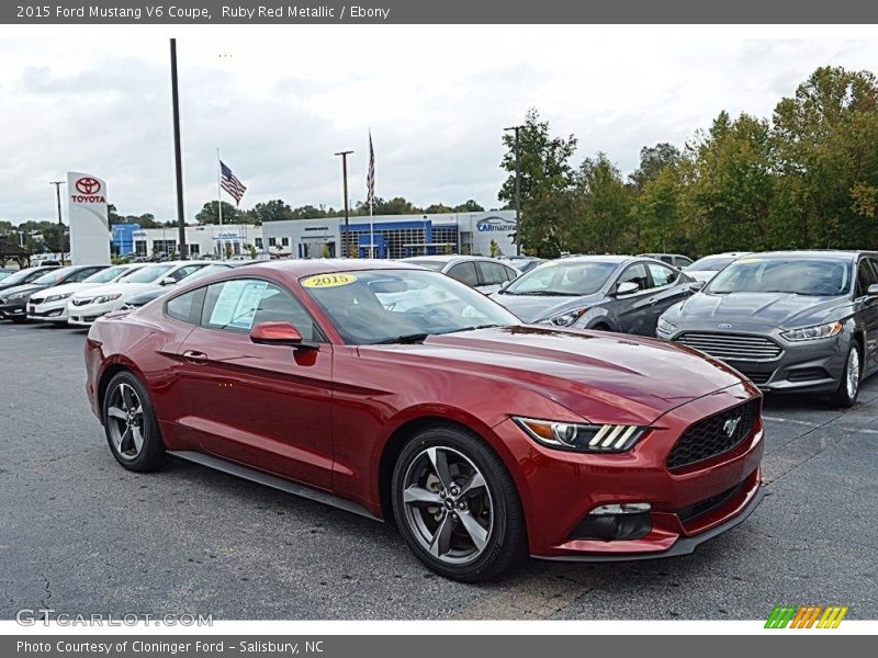 Ruby Red Metallic / Ebony 2015 Ford Mustang V6 Coupe