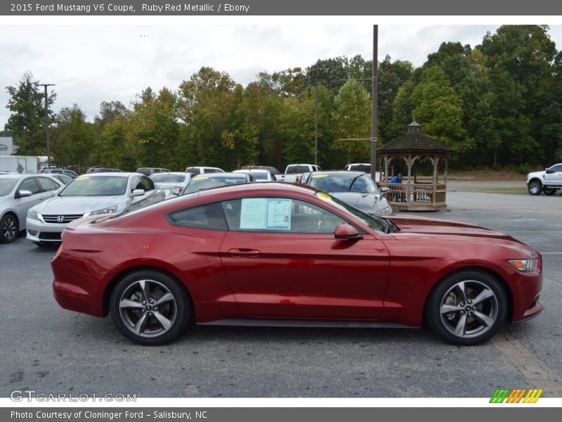 Ruby Red Metallic / Ebony 2015 Ford Mustang V6 Coupe