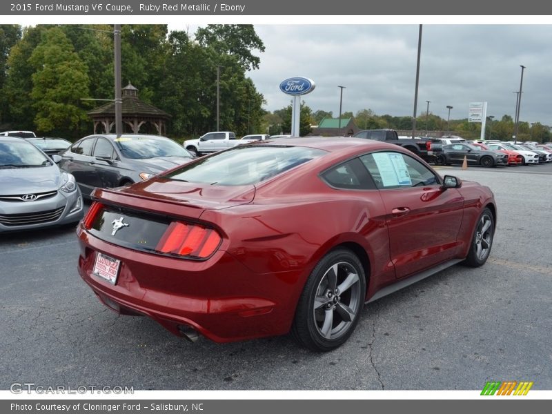 Ruby Red Metallic / Ebony 2015 Ford Mustang V6 Coupe