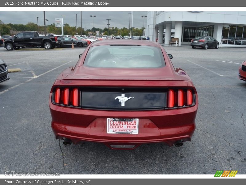 Ruby Red Metallic / Ebony 2015 Ford Mustang V6 Coupe