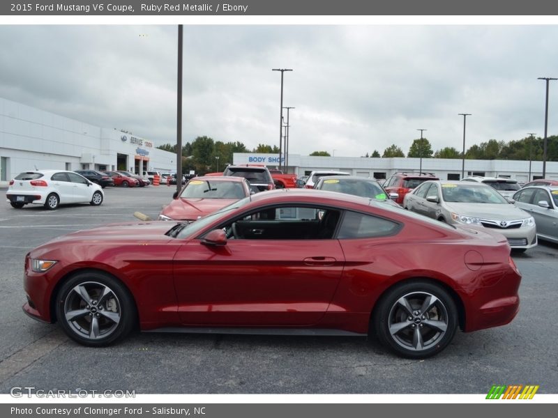 Ruby Red Metallic / Ebony 2015 Ford Mustang V6 Coupe
