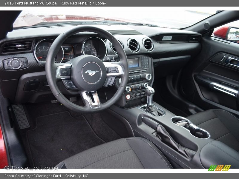 Ruby Red Metallic / Ebony 2015 Ford Mustang V6 Coupe