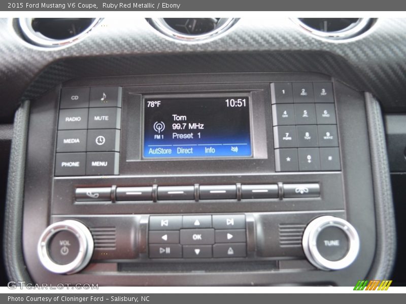 Ruby Red Metallic / Ebony 2015 Ford Mustang V6 Coupe
