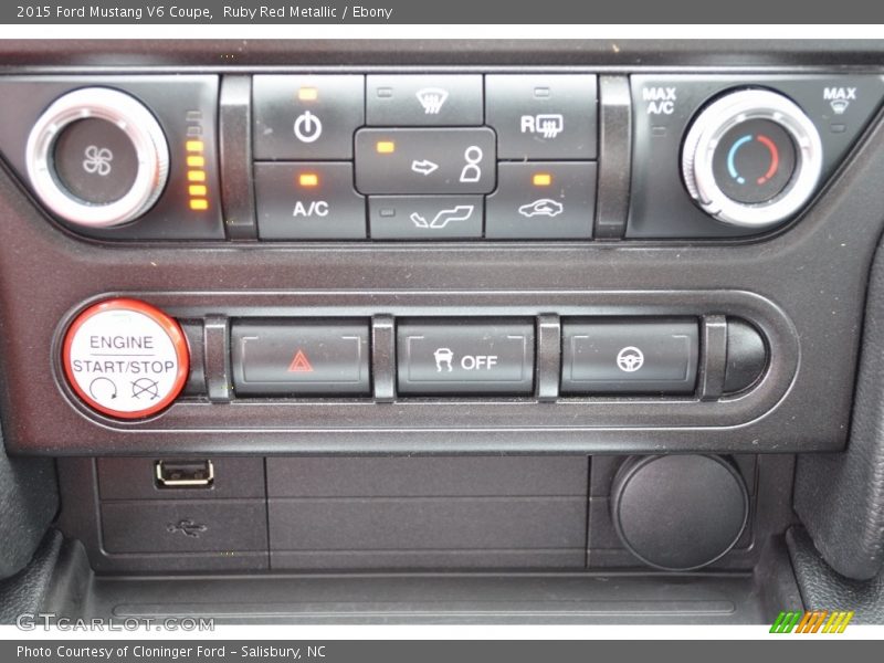 Ruby Red Metallic / Ebony 2015 Ford Mustang V6 Coupe
