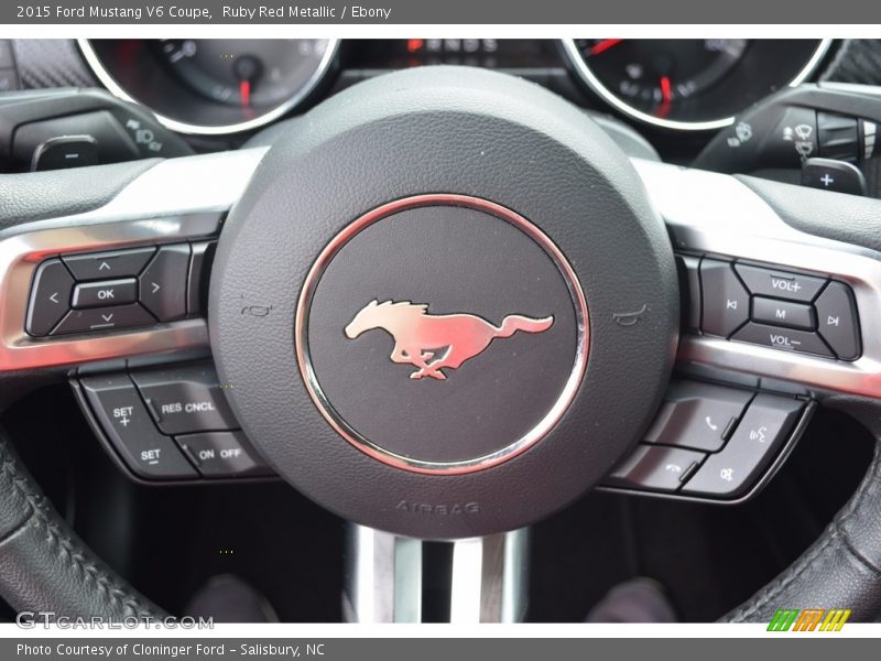 Ruby Red Metallic / Ebony 2015 Ford Mustang V6 Coupe