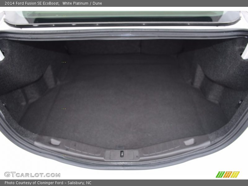White Platinum / Dune 2014 Ford Fusion SE EcoBoost