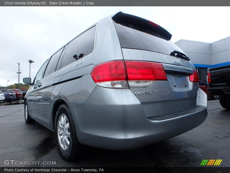 Slate Green Metallic / Gray 2010 Honda Odyssey EX
