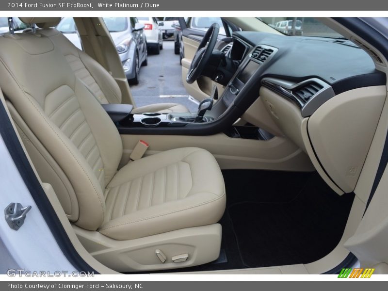 White Platinum / Dune 2014 Ford Fusion SE EcoBoost