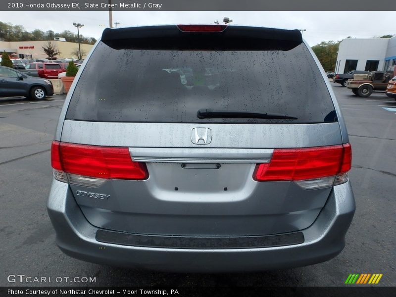 Slate Green Metallic / Gray 2010 Honda Odyssey EX