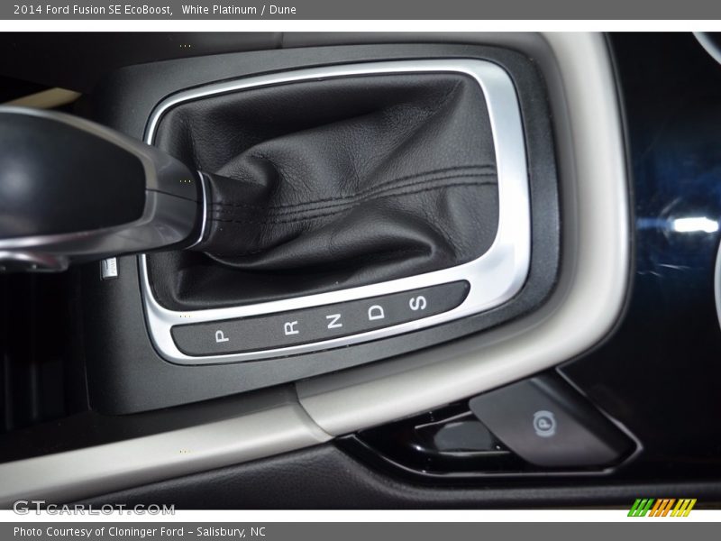 White Platinum / Dune 2014 Ford Fusion SE EcoBoost