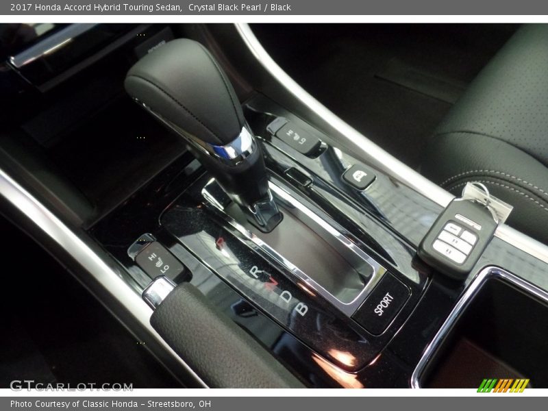 Crystal Black Pearl / Black 2017 Honda Accord Hybrid Touring Sedan