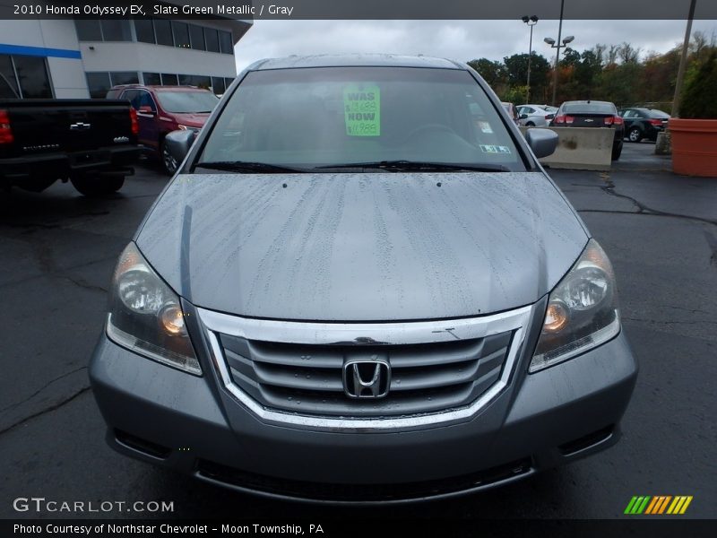 Slate Green Metallic / Gray 2010 Honda Odyssey EX