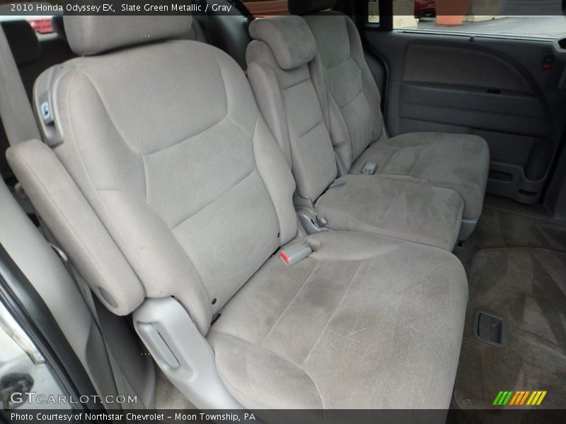 Slate Green Metallic / Gray 2010 Honda Odyssey EX