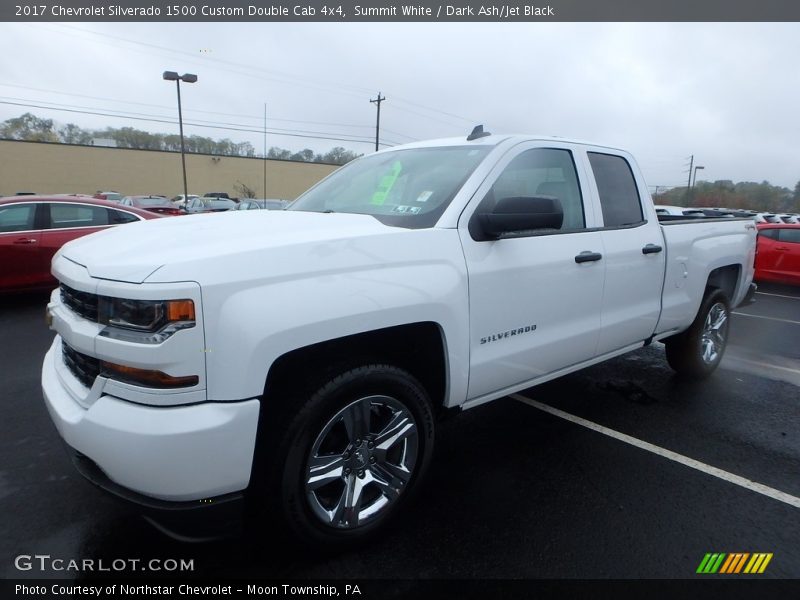 Summit White / Dark Ash/Jet Black 2017 Chevrolet Silverado 1500 Custom Double Cab 4x4