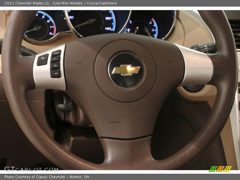 Gold Mist Metallic / Cocoa/Cashmere 2011 Chevrolet Malibu LS