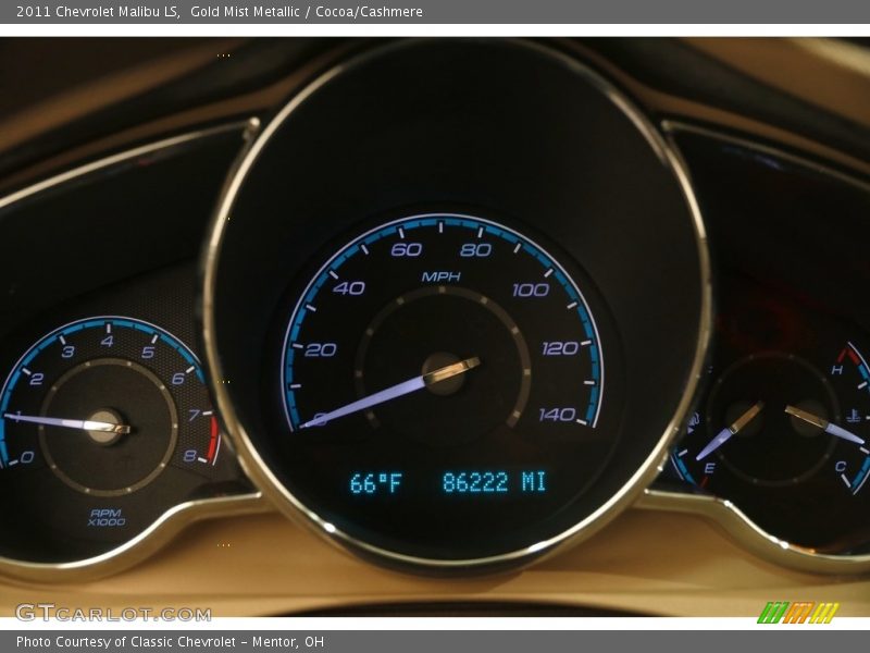 Gold Mist Metallic / Cocoa/Cashmere 2011 Chevrolet Malibu LS