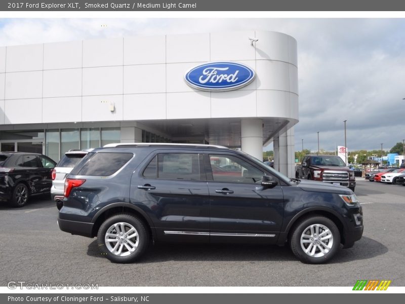 Smoked Quartz / Medium Light Camel 2017 Ford Explorer XLT