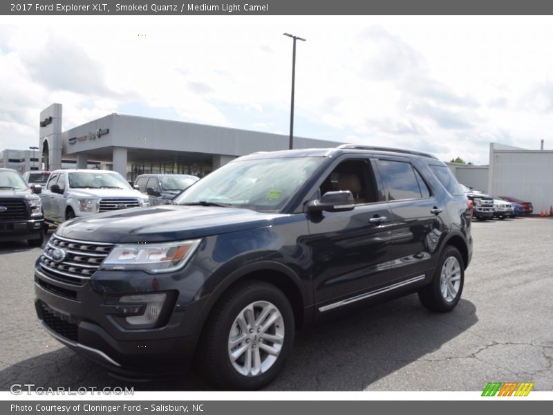 Smoked Quartz / Medium Light Camel 2017 Ford Explorer XLT