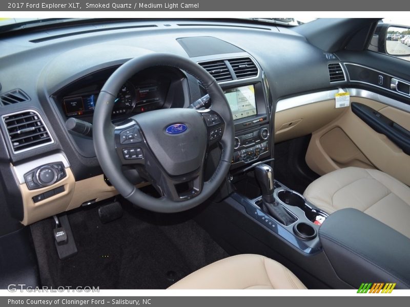 Smoked Quartz / Medium Light Camel 2017 Ford Explorer XLT