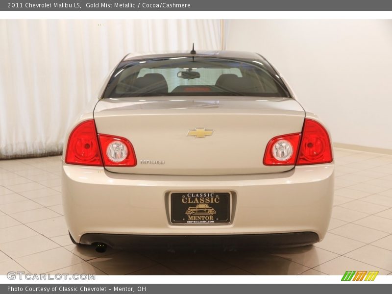 Gold Mist Metallic / Cocoa/Cashmere 2011 Chevrolet Malibu LS