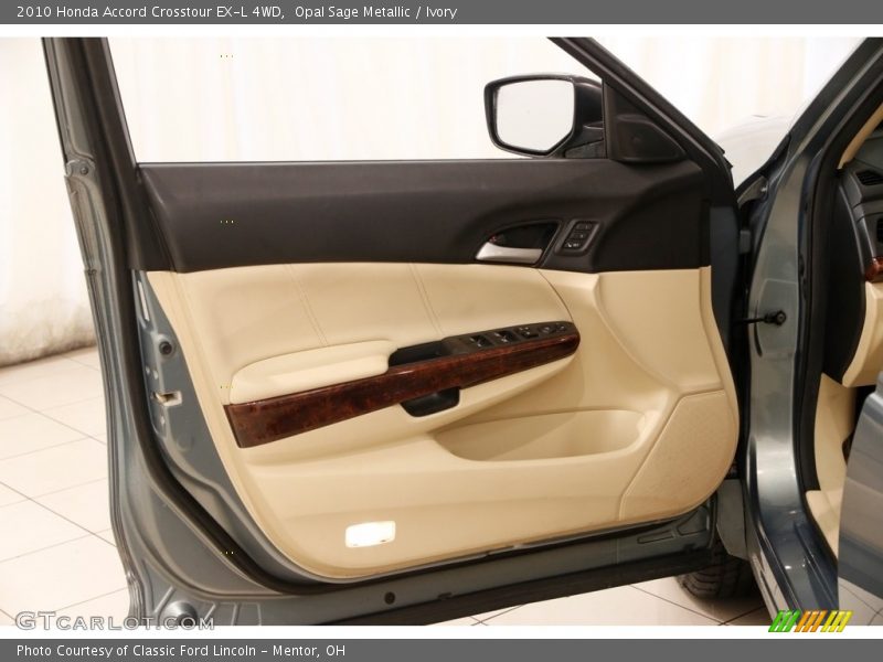 Opal Sage Metallic / Ivory 2010 Honda Accord Crosstour EX-L 4WD
