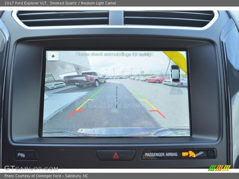 Smoked Quartz / Medium Light Camel 2017 Ford Explorer XLT