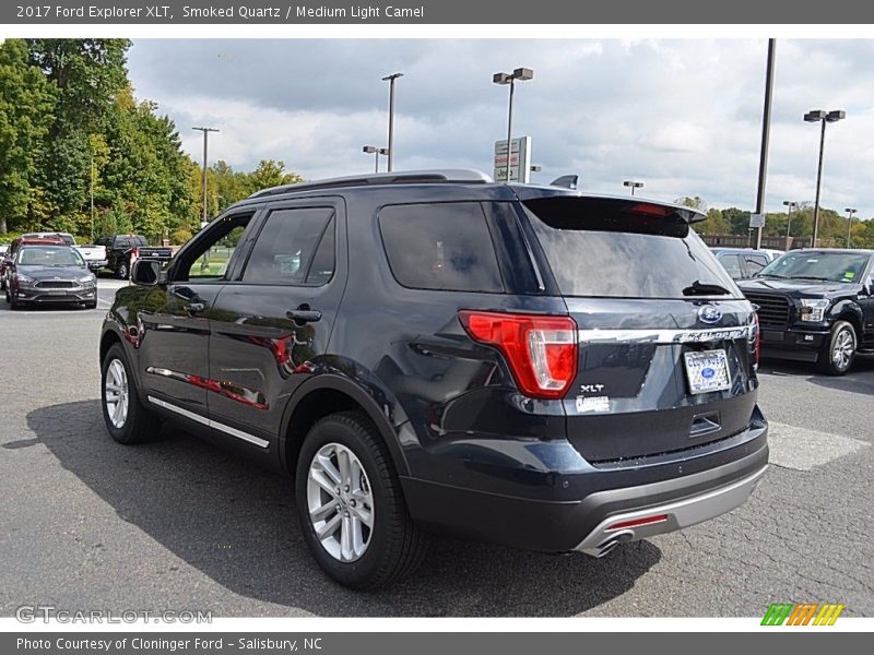 Smoked Quartz / Medium Light Camel 2017 Ford Explorer XLT