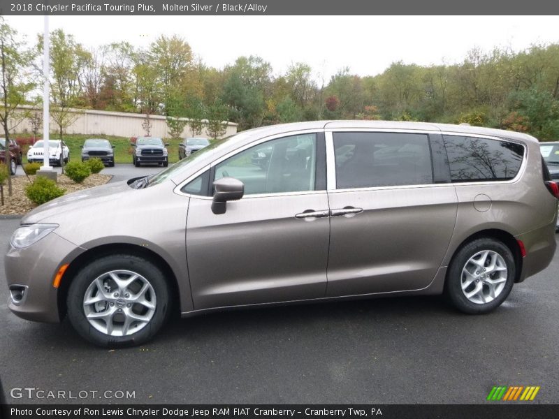 Molten Silver / Black/Alloy 2018 Chrysler Pacifica Touring Plus