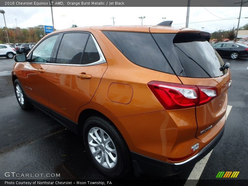 Orange Burst Metallic / Jet Black 2018 Chevrolet Equinox LT AWD