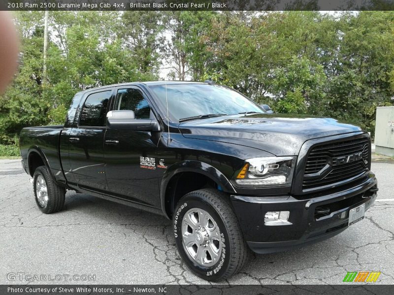 Brilliant Black Crystal Pearl / Black 2018 Ram 2500 Laramie Mega Cab 4x4