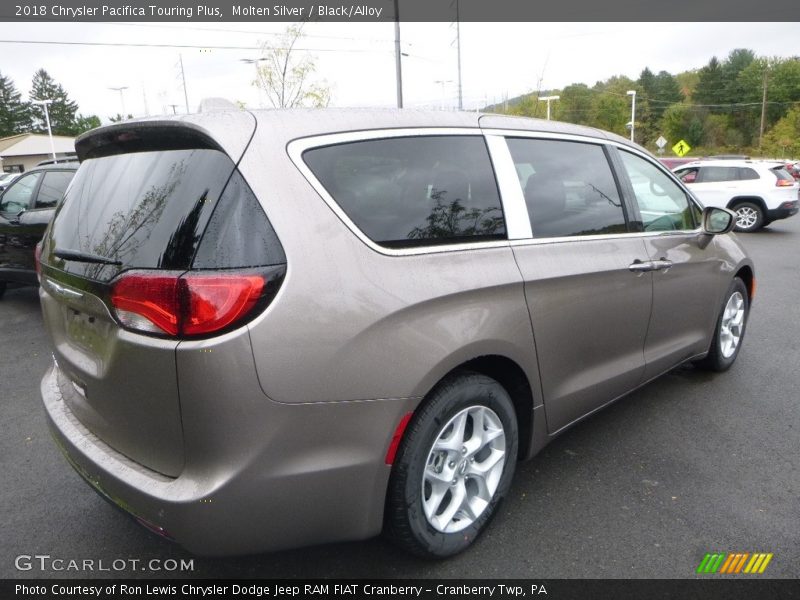 Molten Silver / Black/Alloy 2018 Chrysler Pacifica Touring Plus