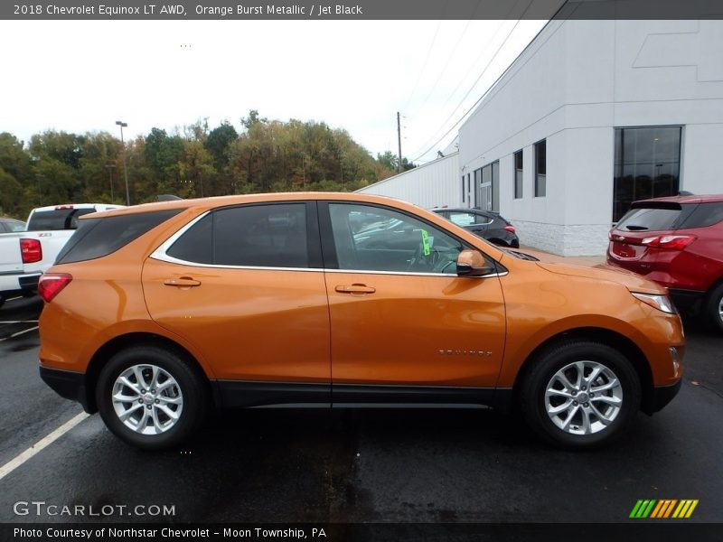 Orange Burst Metallic / Jet Black 2018 Chevrolet Equinox LT AWD