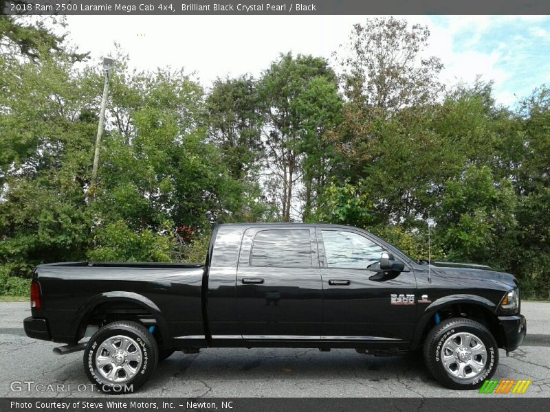 Brilliant Black Crystal Pearl / Black 2018 Ram 2500 Laramie Mega Cab 4x4
