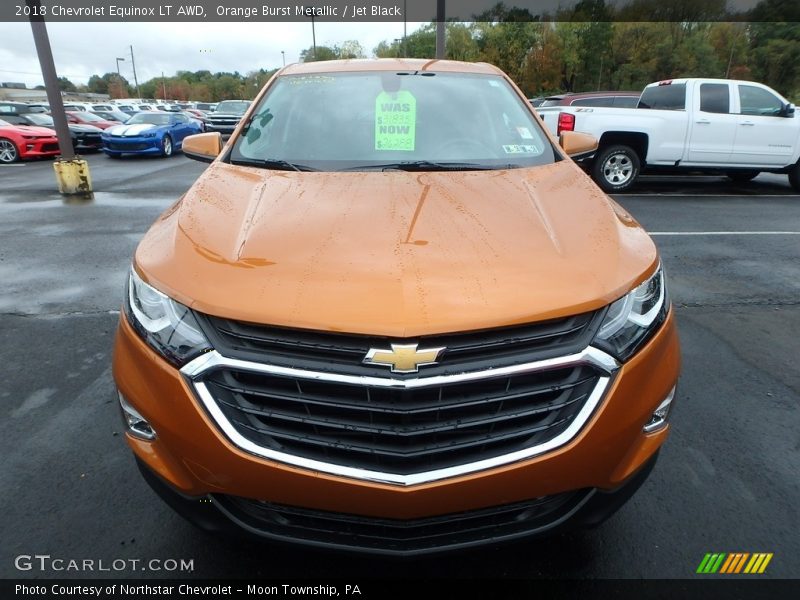 Orange Burst Metallic / Jet Black 2018 Chevrolet Equinox LT AWD